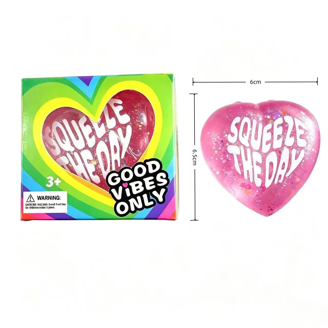 Heart-Shaped Squishy Toy, Soft and Comfortable
