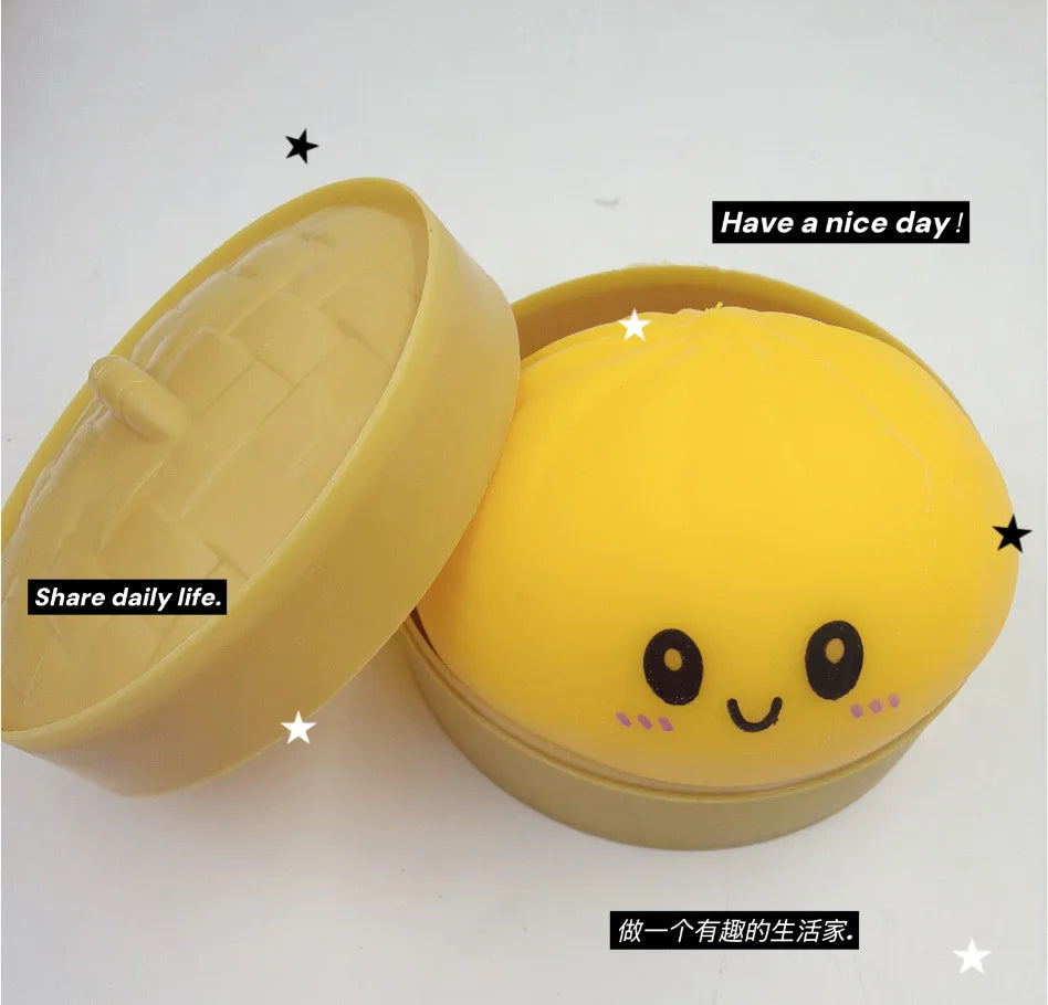Glitter Dumpling Squishies Toys Pressure Ball Slow Rebound Soft Pinch