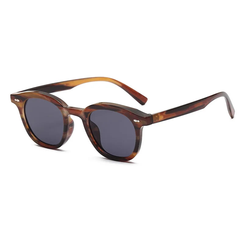 SHAUNA Ins Popular Small Round Sunglasses Fashion Nail Glasses UV400