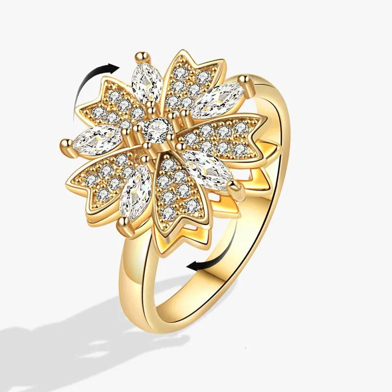 Fashion Fidget Spinner Ring For Women