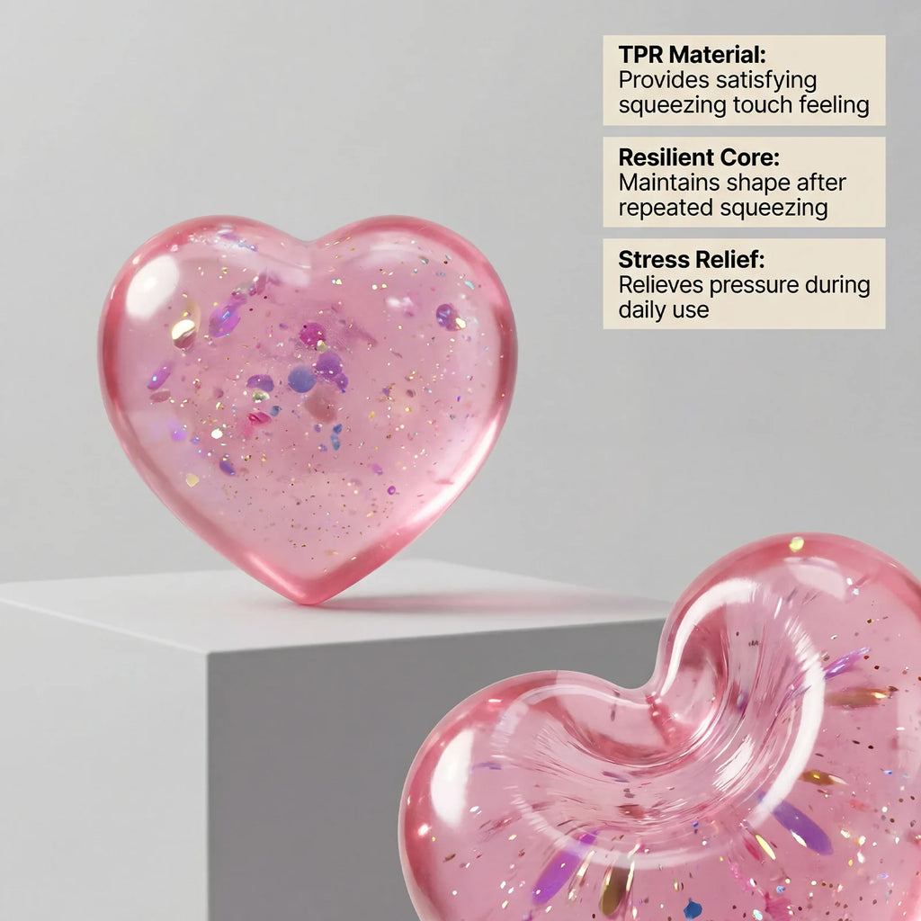 Heart-Shaped Squishy Toy, Soft and Comfortable