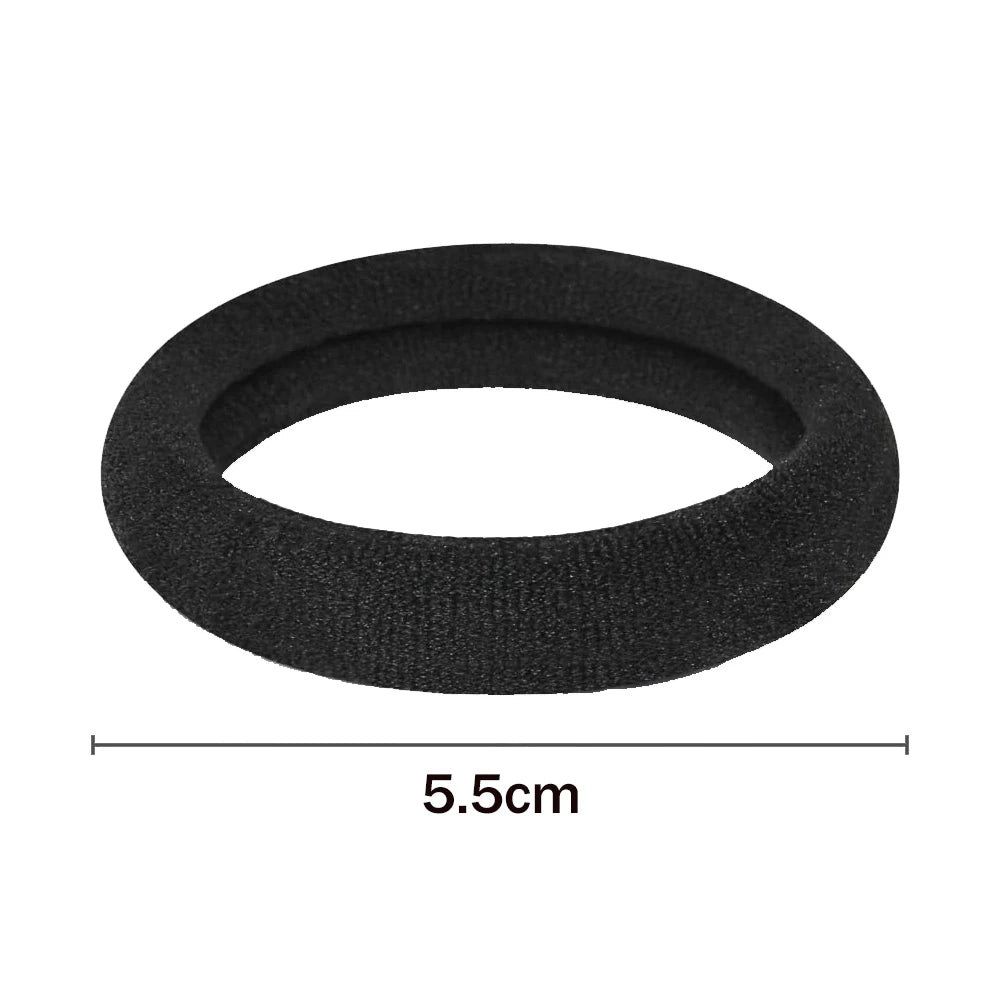 10/100pcs Black Hair Ties, No Damage Seamless Hair Ties Ponytail Holders Elastics