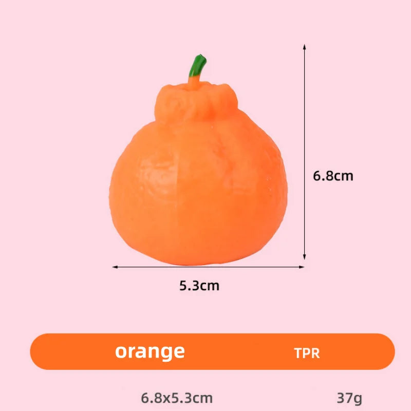 Fruit Squishy Toys Realistic Strawberry Dragon Fruit Peach Durian Mango Squeeze Ball Soft Fidget Stress Relief for Adults Kids