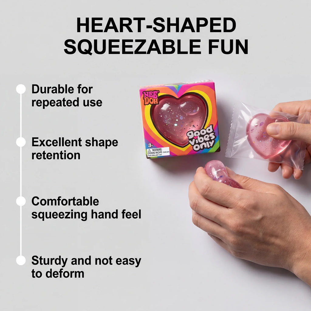 Heart-Shaped Squishy Toy, Soft and Comfortable