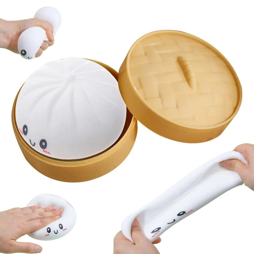Glitter Dumpling Squishies Toys Pressure Ball Slow Rebound Soft Pinch