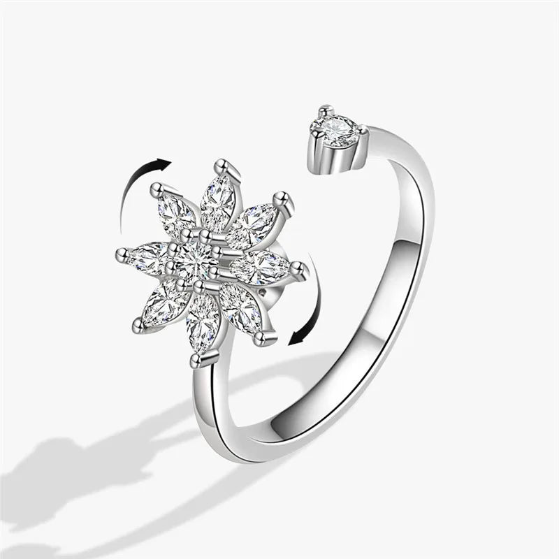 Fashion Fidget Spinner Ring For Women