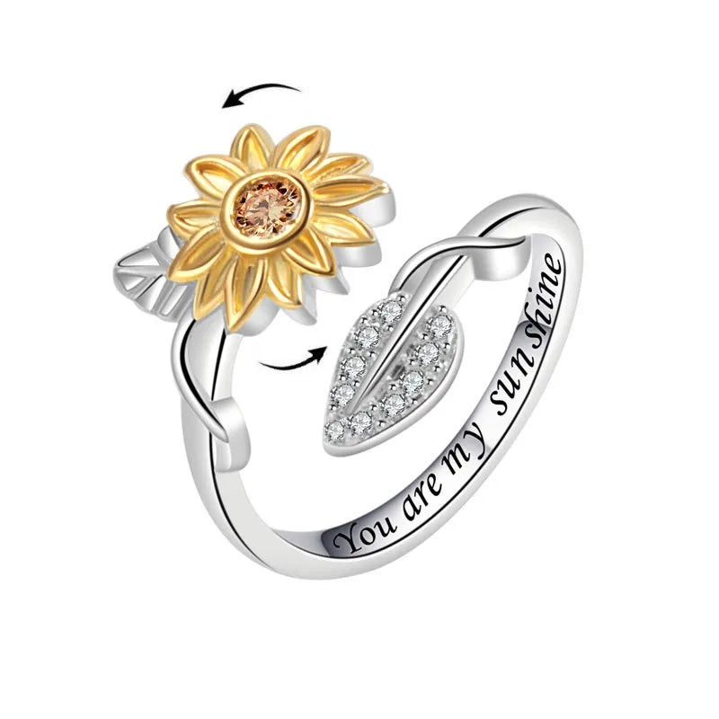 Fashion Fidget Spinner Ring For Women