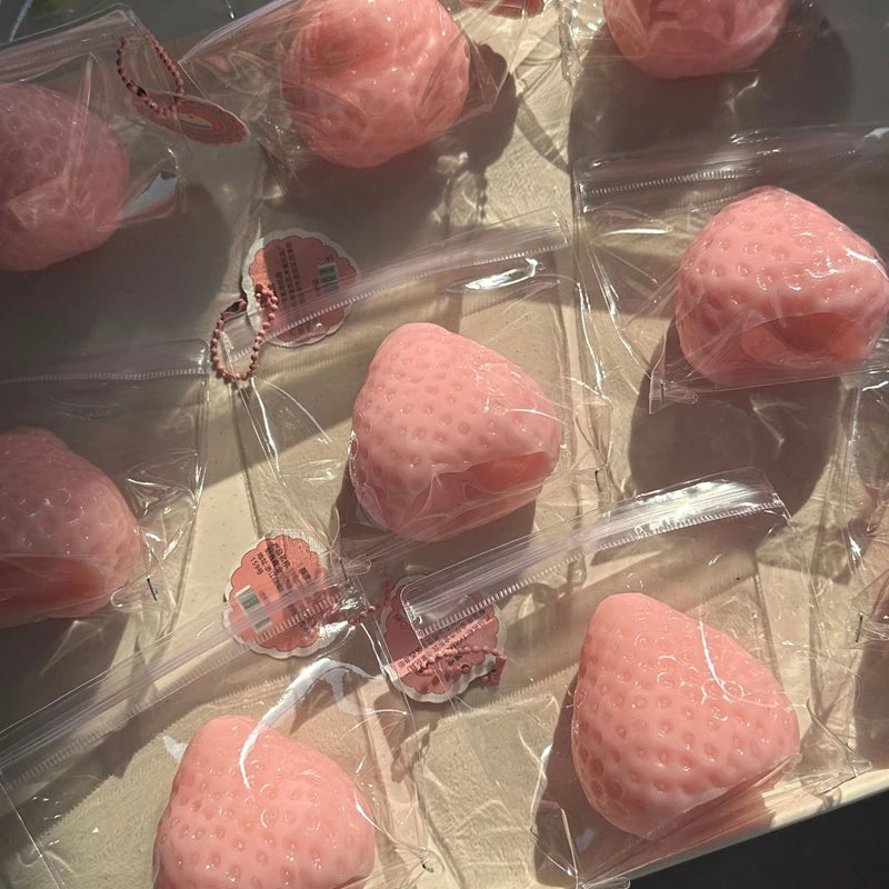 Strawberry Taba Squishy Fidget Toy - Slow Rebound