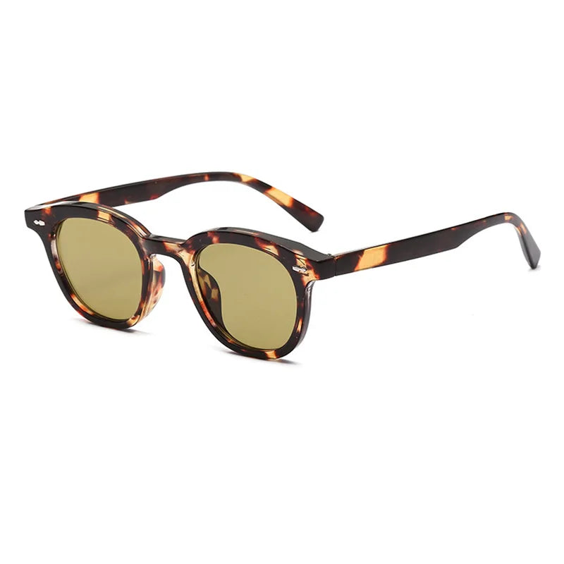 SHAUNA Ins Popular Small Round Sunglasses Fashion Nail Glasses UV400