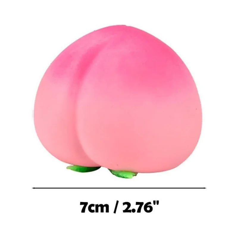 Fruit Squishy Toys Realistic Strawberry Dragon Fruit Peach Durian Mango Squeeze Ball Soft Fidget Stress Relief for Adults Kids