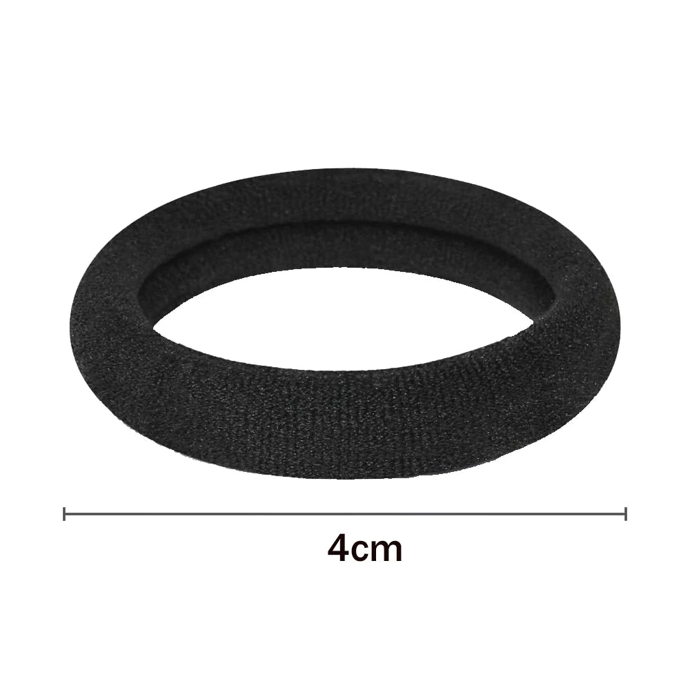 10/100pcs Black Hair Ties, No Damage Seamless Hair Ties Ponytail Holders Elastics