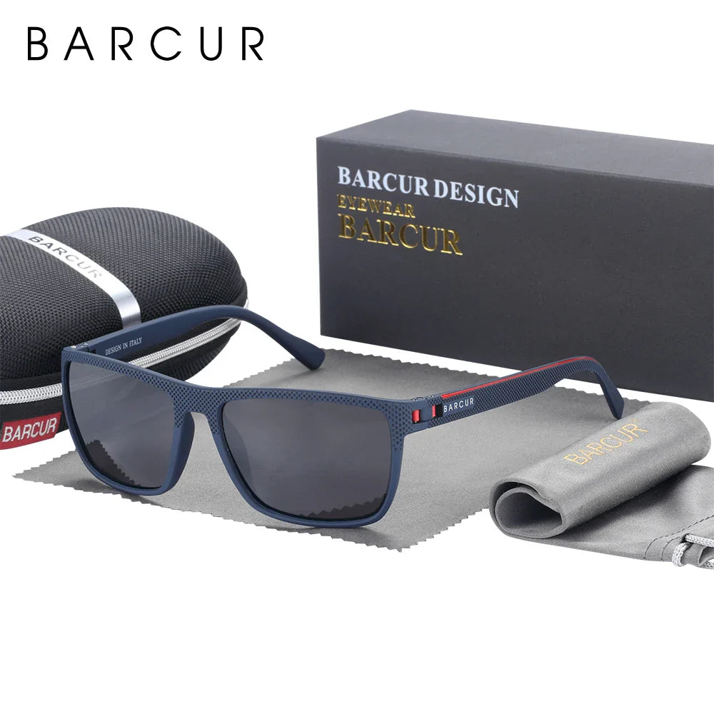 BARCUR Sports Polarized Sunglasses for Men Lightweight TR90