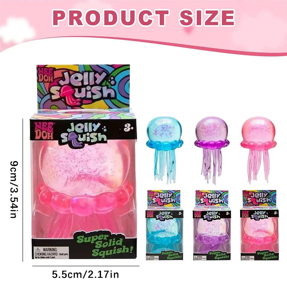 Confirmed Needoh Fuzz Ball Jellyfish Squishy Blind Box Series