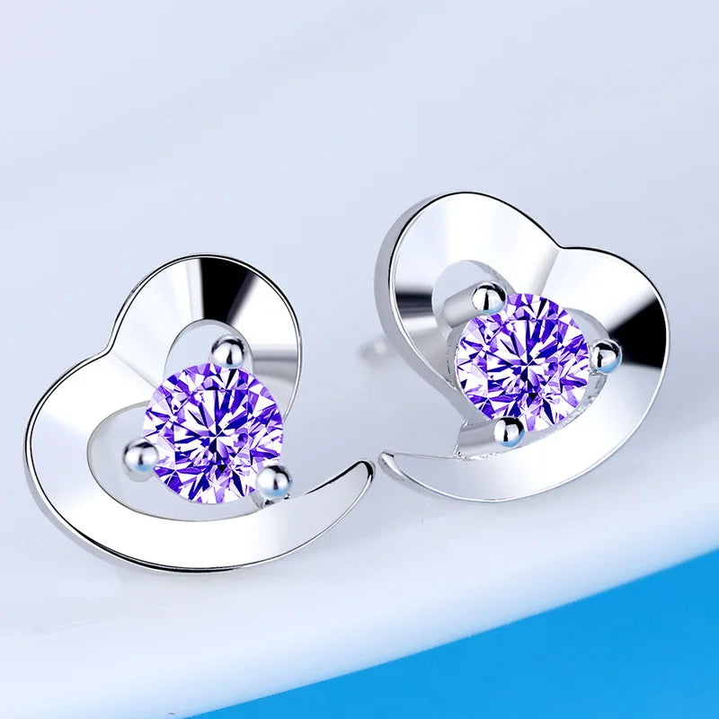 925 Sterling Silver Earrings AAA Zircon for Women