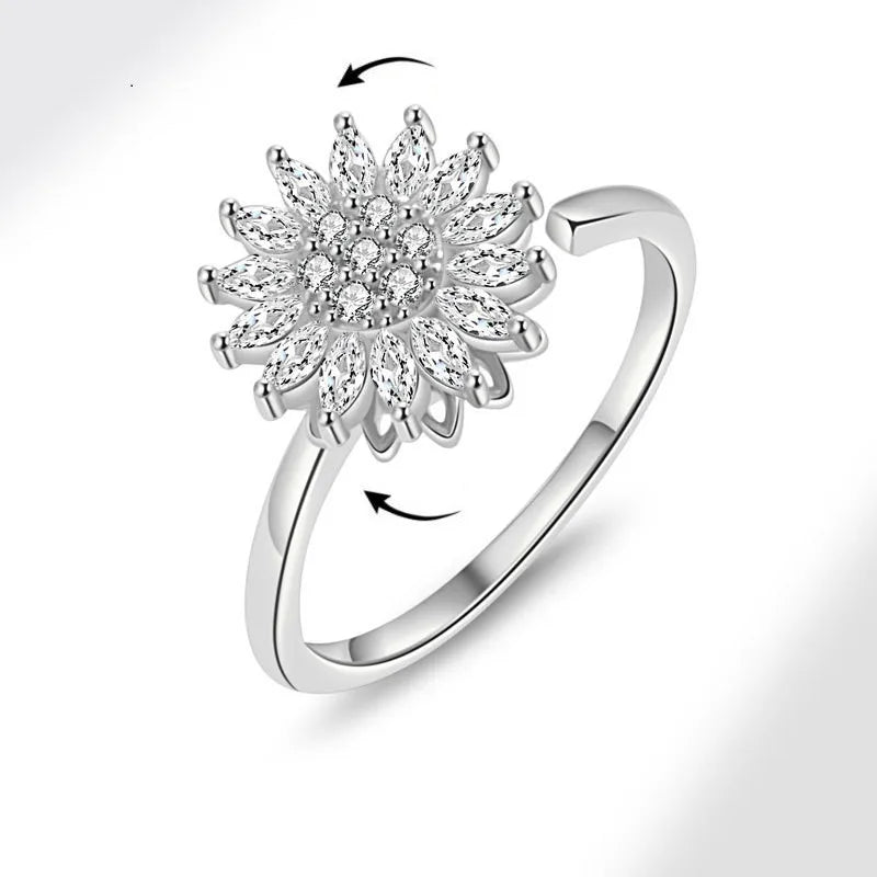 Fashion Fidget Spinner Ring For Women