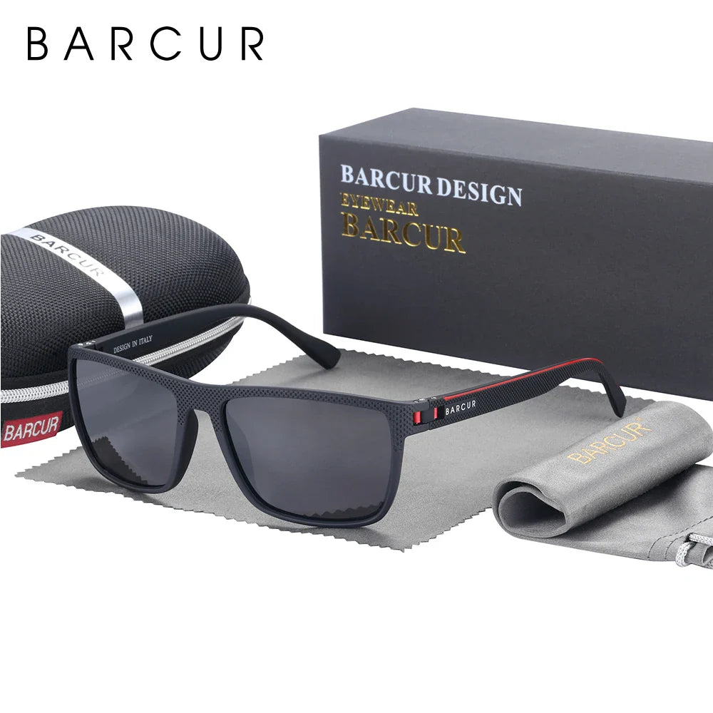 BARCUR Sports Polarized Sunglasses for Men Lightweight TR90