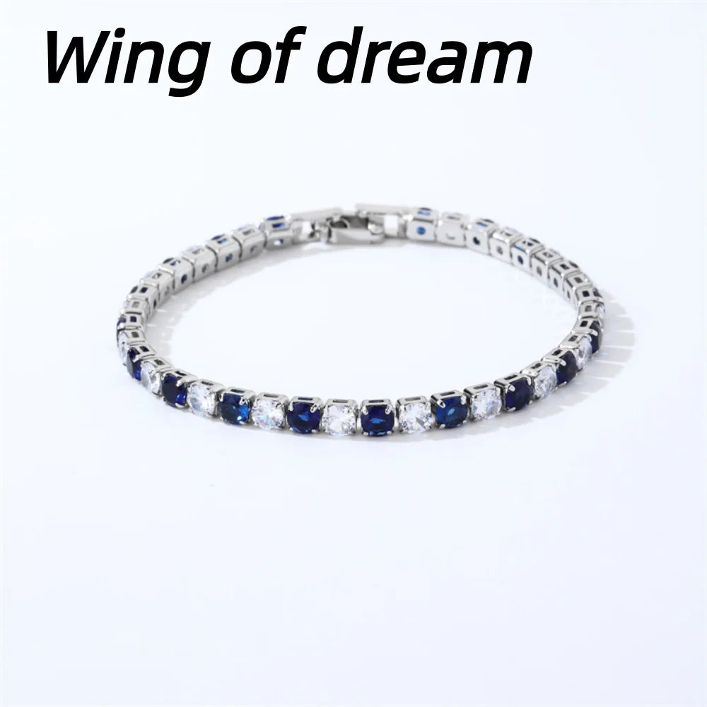 925 Sterling Silver Jewelry, 16cm-21cm Tennis Bracelet