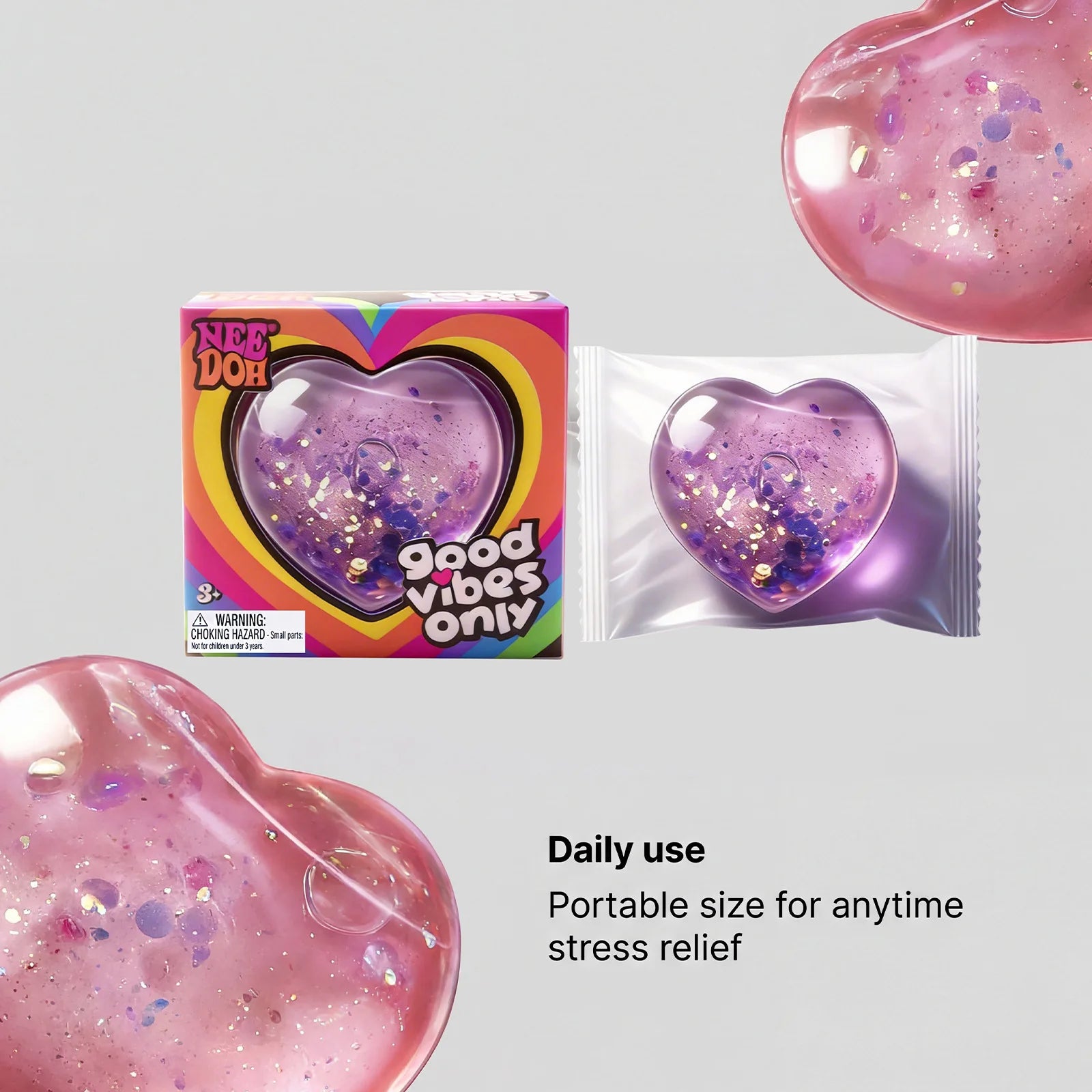 Heart-Shaped Squishy Toy, Soft and Comfortable